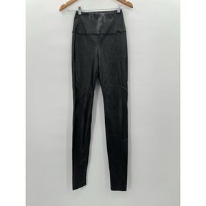 Wilfred Free Aritzia Leggings‎ Black Vegan Faux Leather Pants Women's Size Small